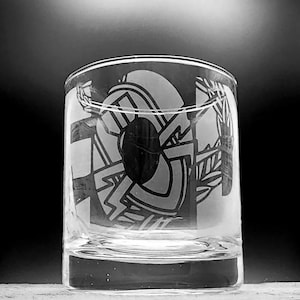EOD Badge Engraved| Whiskey Glass 9,10 and 11oz