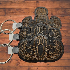 EOD Wood Keychains