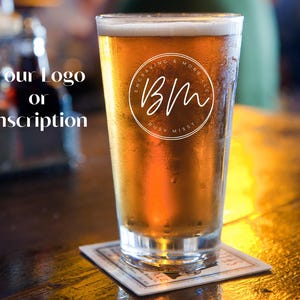 Personalized Logo Beer Glass
