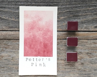 Handmade Watercolor - Potter&#39;s Pink - for Painting, Calligraphy, and Lettering