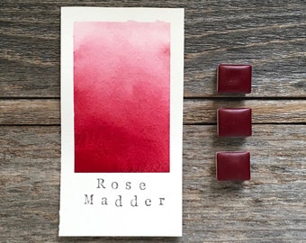 Handmade Watercolor - Rose Madder - for Painting, Calligraphy, and Lettering