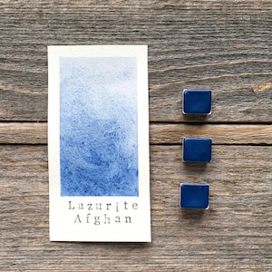 Handmade Watercolor - Lazurite Afghan - Lapis lazuli - Mineral Pigment - for Painting, Calligraphy, and Lettering