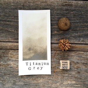 Handmade Watercolor - Titanium Gray - Opaque Watercolor - for Painting, Calligraphy, and Lettering
