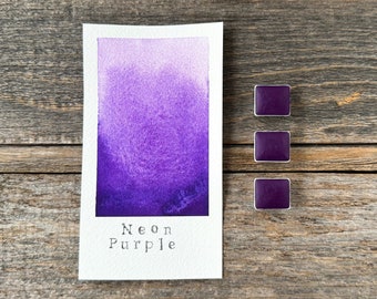 NEW: Neon Purple - Handmade Watercolor - for Painting, Calligraphy, and Lettering