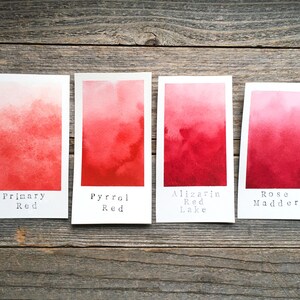 Handgemaakte aquarel - meekrap rozen - voor schilderen, kalligrafie en belettering afbeelding 8