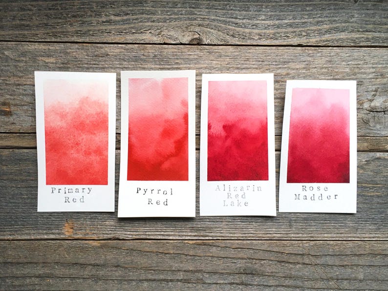 Handgemaakte aquarel - meekrap rozen - voor schilderen, kalligrafie en belettering afbeelding 8