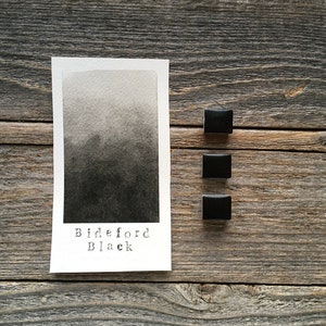 Handmade Watercolor - Bideford Black - for Painting, Calligraphy, and Lettering