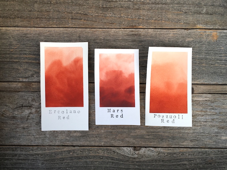 Handmade Watercolor Mars Red for Painting, Calligraphy, and Lettering image 2