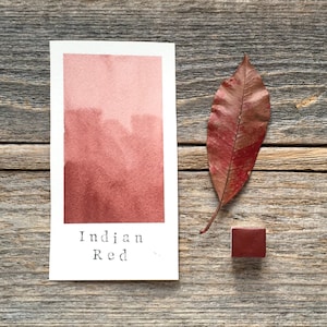 Handmade Watercolor - Indian Red - Watercolor - for Painting, Calligraphy, and Lettering