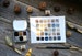 Handmade Watercolors - Subtle Earth Colors - 6 Color Set - Titan Buff, Indigo, Ochre, Cassel Earth - for Painting and Calligraphy 