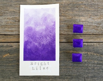 Handmade Watercolor with Sparkles - Bright Lilac - Non-Toxic - for Painting, Calligraphy, and Lettering