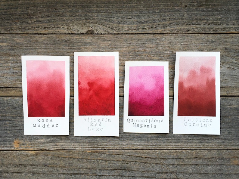Handgemaakte aquarel - meekrap rozen - voor schilderen, kalligrafie en belettering afbeelding 3