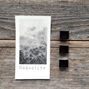 Handmade Watercolor - Magnetite - Gray - for Painting, Calligraphy, and Lettering