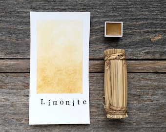 Handmade Watercolor - Limonite Mineral Watercolor - for Painting, Calligraphy, and Lettering