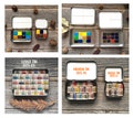 NEW: Empty Tins Boxes for Watercolors, Travel Palette - Small, Medium, Large, Extra Large
