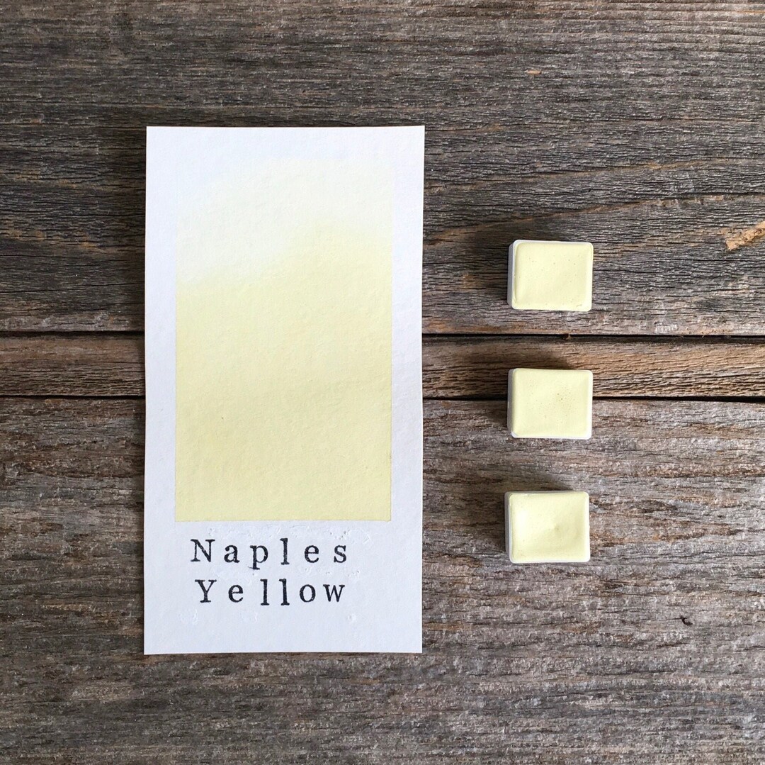 Handmade Watercolor Naples Yellow for Painting Etsy