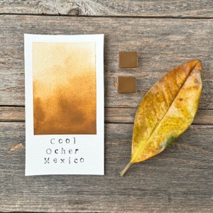 Handmade Watercolor - Cool Ocher Mexico - for Painting, Calligraphy, and Lettering