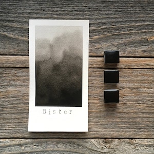 Handmade Watercolor - Bister Black - for Painting, Calligraphy, and Lettering