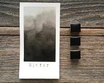 Handmade Watercolor - Bister Black - for Painting, Calligraphy, and Lettering
