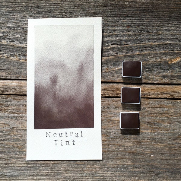 Handmade Watercolor - Neutral Tint - Convenience Color - for Painting, Calligraphy, and Lettering