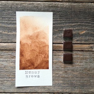 Handmade Watercolor - Mummy Brown - Light Warm Brown - for Painting, Calligraphy, and Lettering