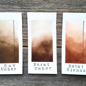 Handmade Watercolor - Raw Umber - Brown - for Painting, Calligraphy ...