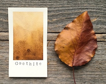 Handmade Watercolor - Goethite - Mineral Watercolor - for Painting, Calligraphy, and Lettering