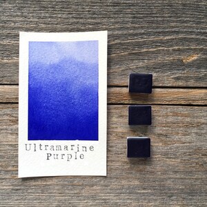 Handmade Watercolor - Ultramarine Purple Watercolor - for Painting, Calligraphy, and Lettering