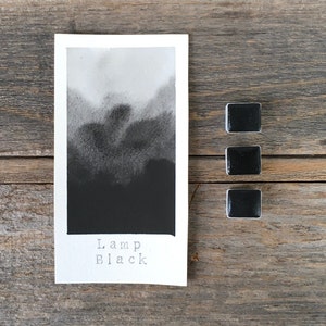 Handmade Watercolor - Lamp Black - Gray - for Painting, Calligraphy, and Lettering