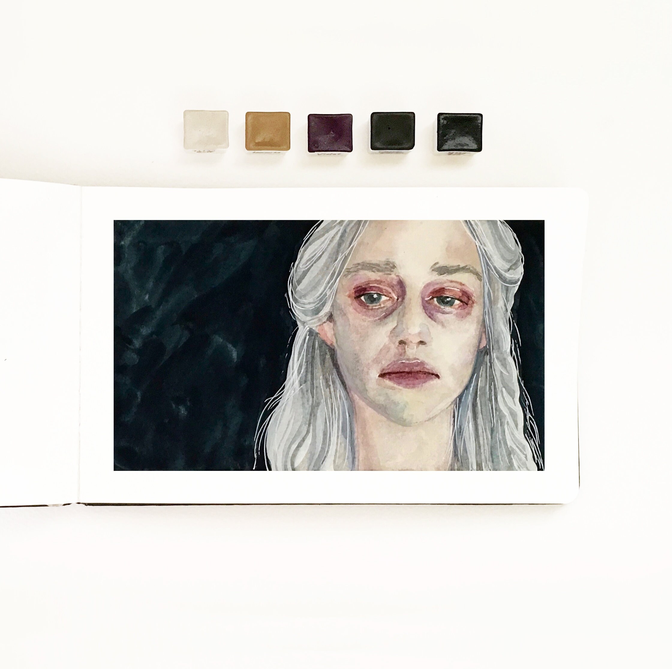 手作り水彩画 - 亜鉛白 - 透明白 - 絵画、書道、レタリング用 - Etsy 日本