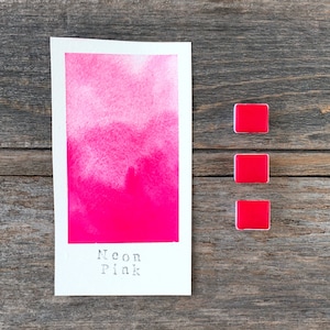 Neon Pink - Handmade Watercolor - for Painting, Calligraphy, and Lettering