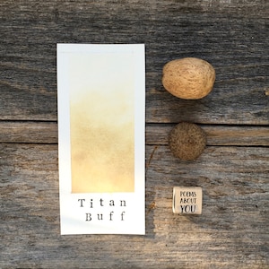Handmade Watercolor - Titan Buff - Warm Beige - for Painting, Calligraphy, and Lettering