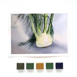 Handmade Watercolor Pistachio Green Opaque Green Watercolor for Painting, Calligraphy, and Lettering image 6