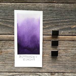Handmade Watercolor - Dioxazine Violet - for Painting, Calligraphy, and Lettering