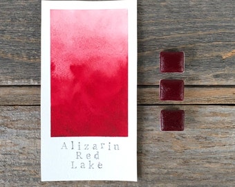 Handmade Watercolor - Alizarin Red Lake - for Painting, Calligraphy, and Lettering