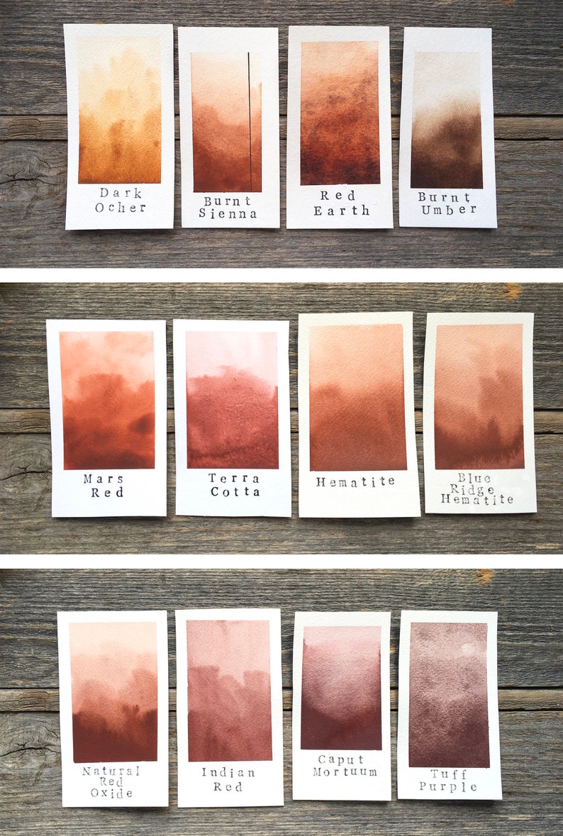 Handmade Watercolor Mars Red for Painting, Calligraphy, and Lettering image 6