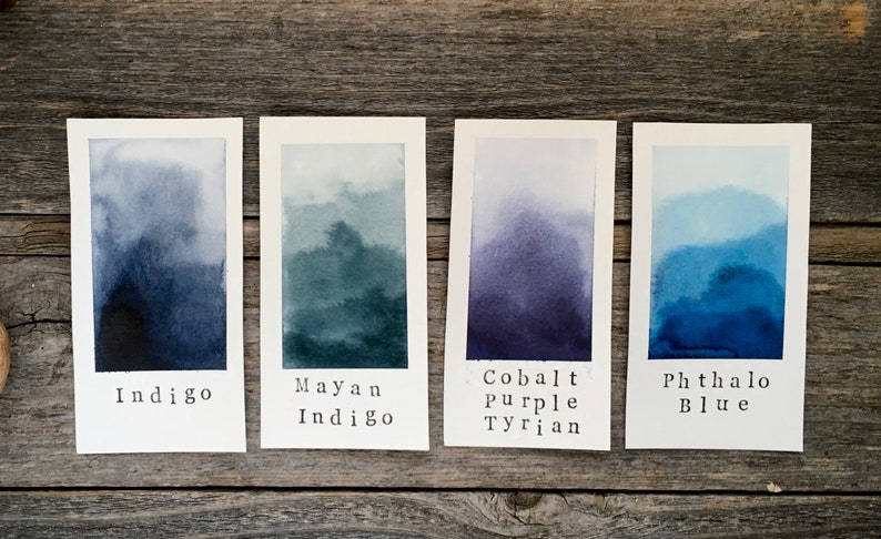 Handmade Indigo Watercolor Deep Blue for Painting, Calligraphy, and Lettering image 4