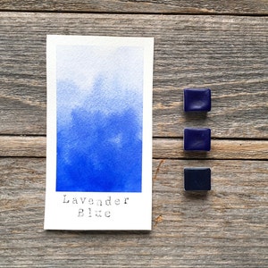 Handmade Watercolor - Lavender Blue - Blue Watercolor - for Painting, Calligraphy, and Lettering