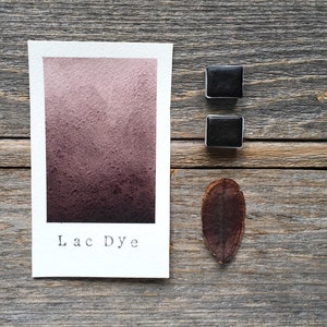 Handmade Watercolor - Lac Dye - Granulating Watercolor - for Painting, Calligraphy, and Lettering