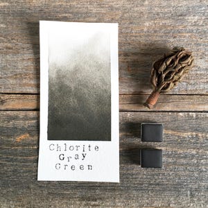 NEW: Handmade Watercolor - Chlorite Gray Green - for Painting, Calligraphy, and Lettering