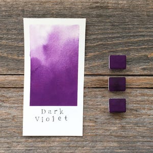 NEW: Handmade Watercolor - Dark Violet Watercolor - for Painting, Calligraphy, and Lettering