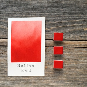 Handmade Watercolor - Helios Red - for Painting, Calligraphy, and Lettering