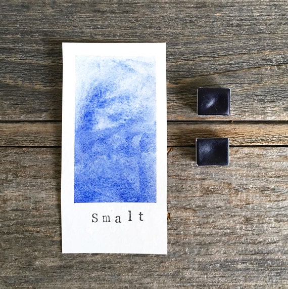 手作り水彩画 - スマルト - 絵画、書道、レタリング用 - Etsy 日本