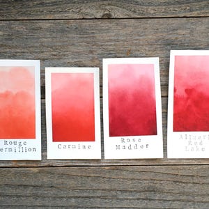 Handgemaakte aquarel - meekrap rozen - voor schilderen, kalligrafie en belettering afbeelding 6