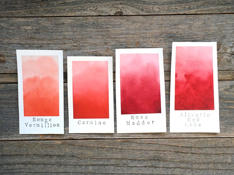 Handgemaakte aquarel - meekrap rozen - voor schilderen, kalligrafie en belettering afbeelding 6