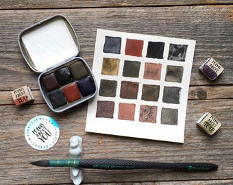 Vintage Winsor Newton Bijou Watercolor Paint Box, Winsor Newton