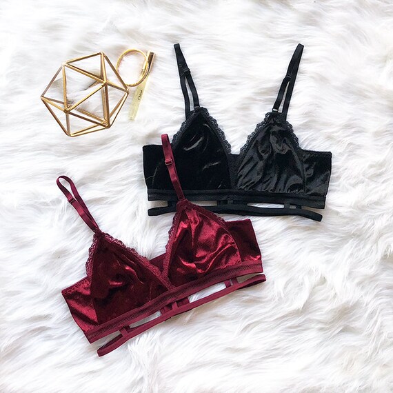 bralette terciopelo