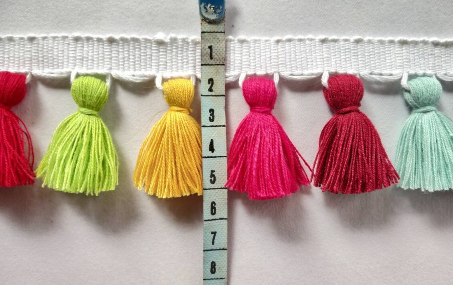 Handmade Cotton Tassel Trim Etsy