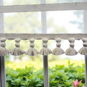 Ivory Tassel trim, frędzle trim przycięte na wymiar, frędzle trim, trim do poduszek, prezenty dla taty, trim do sukienki, trim z frędzlami, sztuka ścienna