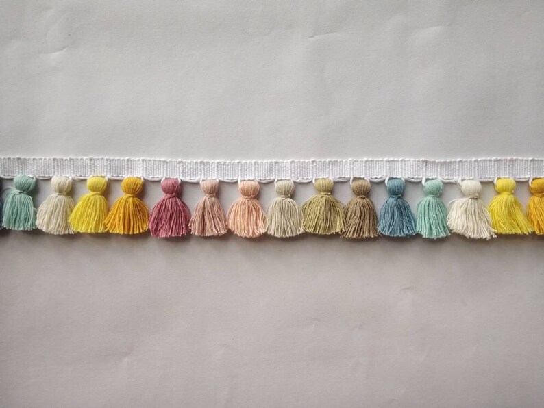 Multi Colored Tassel Trim Tassel Trim Trims by the Yard Etsy
